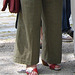 La belle Christiane en chaussures sexy et élégamment vêtue /  Christiane in sexy shoes and elegantly dressed-up