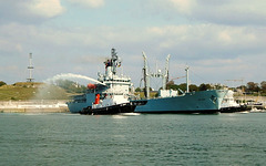 RFA GOLD ROVER final departure from Devonport