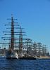 Valparaiso. Tall ships (fond noir)