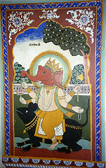 Shekhawati. Painted haveli