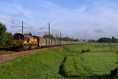Class 66 en plaine de Bresse