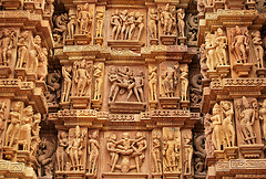 Khajuraho erotic temple carvings