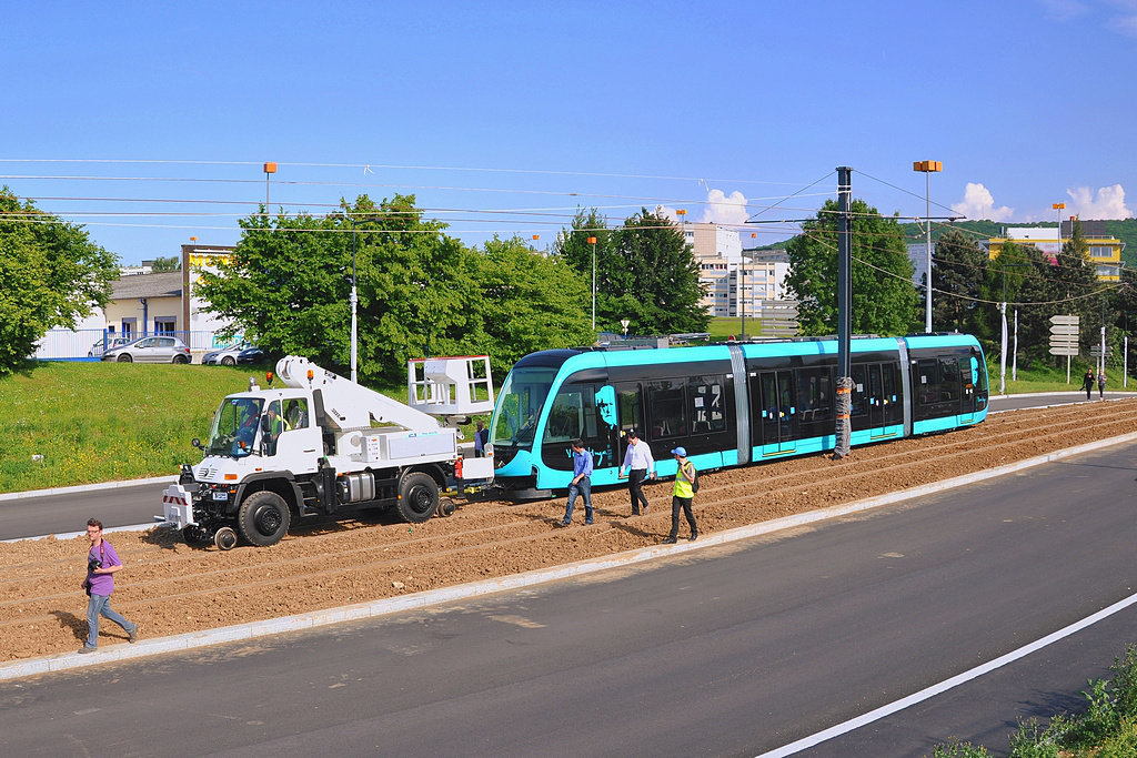 Besançon reçoit son premier tram