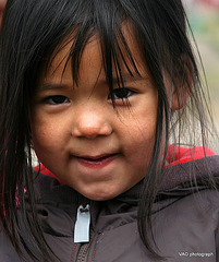 baby inuit girl, Kulusuk, Greenland