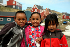 Inuit kids from Kulusuk, Greenland