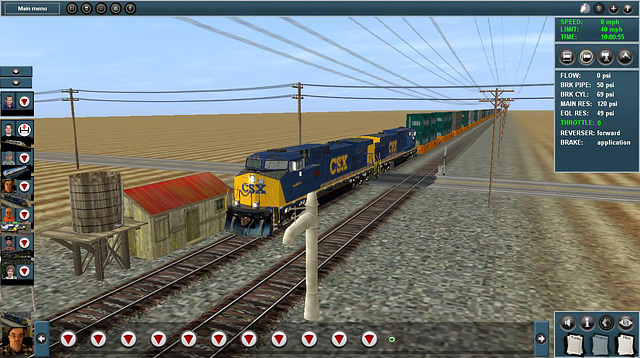 CSX Dash 9 at Whistle Stop on Mainline Map WIP