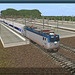 Amtrak AEM-7 at Larger Station on Electric Line on Mainline Map WIP