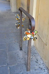 Florenz - Liebesschlösser am Ponte Vecchio 1