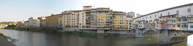 Florenz - Arno - Ponte Vecchio - Pano