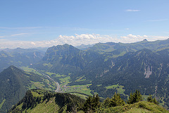 Blick von der Hangspitze 1746 m