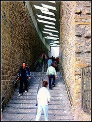 San Sebastián: callejón con escaleras.