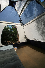 Tent interior - with plastic (0301)