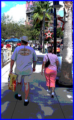Arrow Head Arizona's calves / Les beaux mollets Arizoniens en Floride - Disney Horror pictures show - Orlando, Florida - USA - 30 décembre 2006 - Postérisation