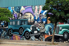 Bus company mural. Argentina