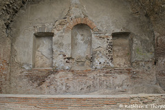 Pompeii - (Lararium) shrine for the villa gods - 052014-021