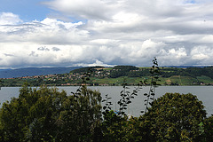 Le lac de Morat et le Mont-Vully