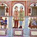 India. Painted haveli detail