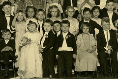 Bride and Groom, Children's Mock Wedding, Perry County, Pa., 1920s