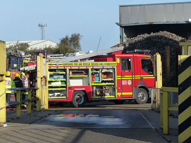 Fire at EMR Portsmouth (5) - 5 October 2014