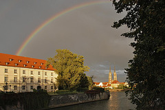 rainbow over Wrocław