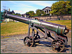 Cannon on Calton Hill, Edinburgh