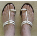 Les Pieds de Dame Simone en sandales indiennes / Lady Simone's feet in Indian sandals  - Recadrage