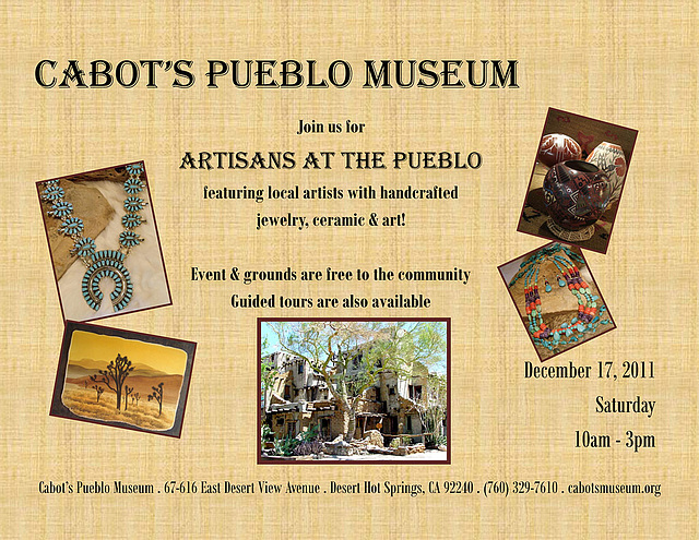 Artisans at Cabot's Pueblo Museum 2011
