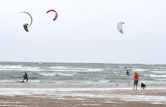 Kitesurfing - Bigbury Bay 110904