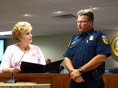 Mayor Yvonne Parks & Fire Chief Dean Veik (2456)
