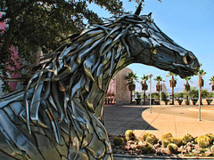 Lisa Frank's Silver Unicorn Sculpture