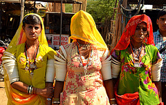 Three tribal women. India.