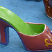 Brocante de Limoux flea market / Petite chaussure de porcelaine - Small porcelain shoe /