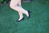 Martine !!!!   Les talons hauts qui galbent les jambes  /  Legs enhancement  with high heels shoes - Photo originale