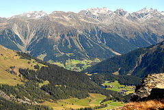 Panorama des Alpes grisonnes...