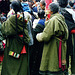 Tibetan pilgrims in traditional dress. Xiahe.