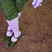 La sexy Dame Martine en talons hauts sur le vert / Sexy Lady Martine in high heels on the grass - 12 octobre 2010 / RVB - VBR
