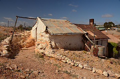 Disused opal miner's cottage. Andamooka