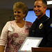 Mayor Yvonne Parks & Officer Nicolas Botich (2413)