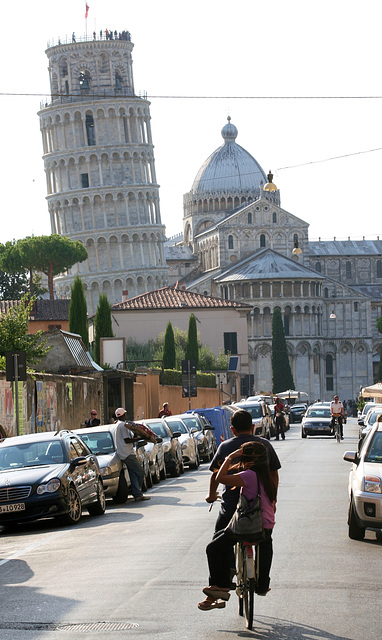 go straight ahead in Pisa
