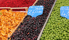 farbenfroh  -   auf dem Markt in Meran