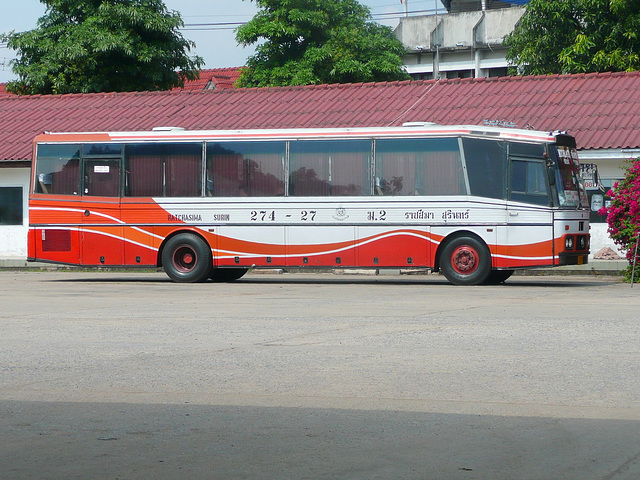 Red country bus