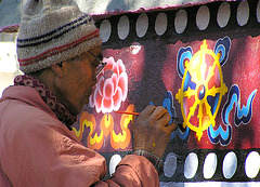 Tibetan artist. North India