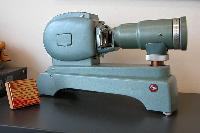 Before there were beamers: Another view of a Leitz-Wetzlar Prado projector