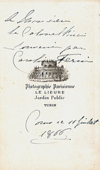 Carolina Ferni's autograph at the back