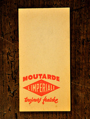 Notepad of L'Impériale mustard