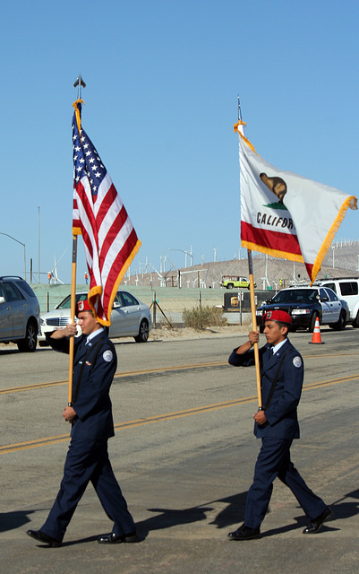 AFROTC Color Guard at I-10 Overpasses Ribbon Cutting (3376)