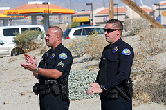 DHS Police at I-10 Overpasses Ribbon Cutting (3380)