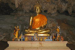 Lord Buddha in bhumisparsha-mudra posture