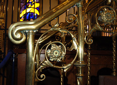 Detail of pulpit stair, Derby Cathedral