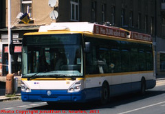 Skoda Hybrid Bus in Marianske Lazne, Picture 3, Cropped Version, Marianske Lazne, Karlovarske kraj, Bohemia (CZ), 2011